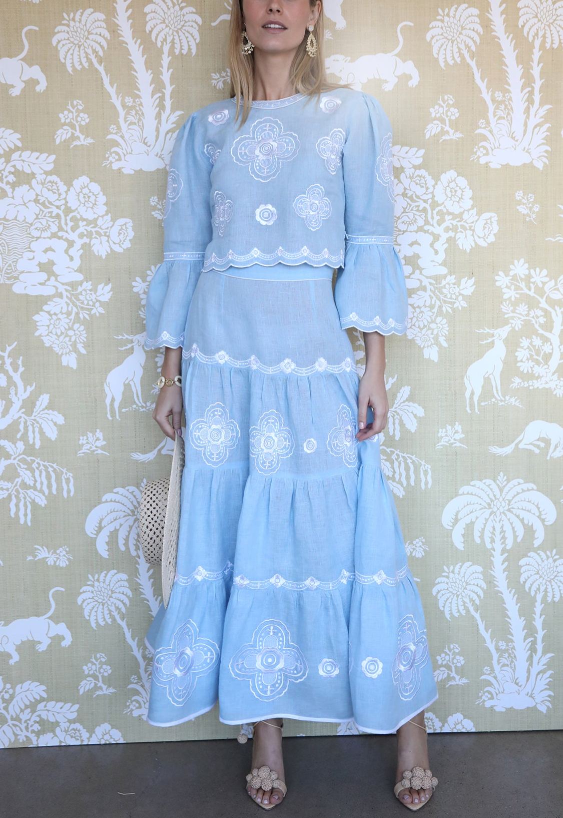 Sky Willow Tiered Skirt