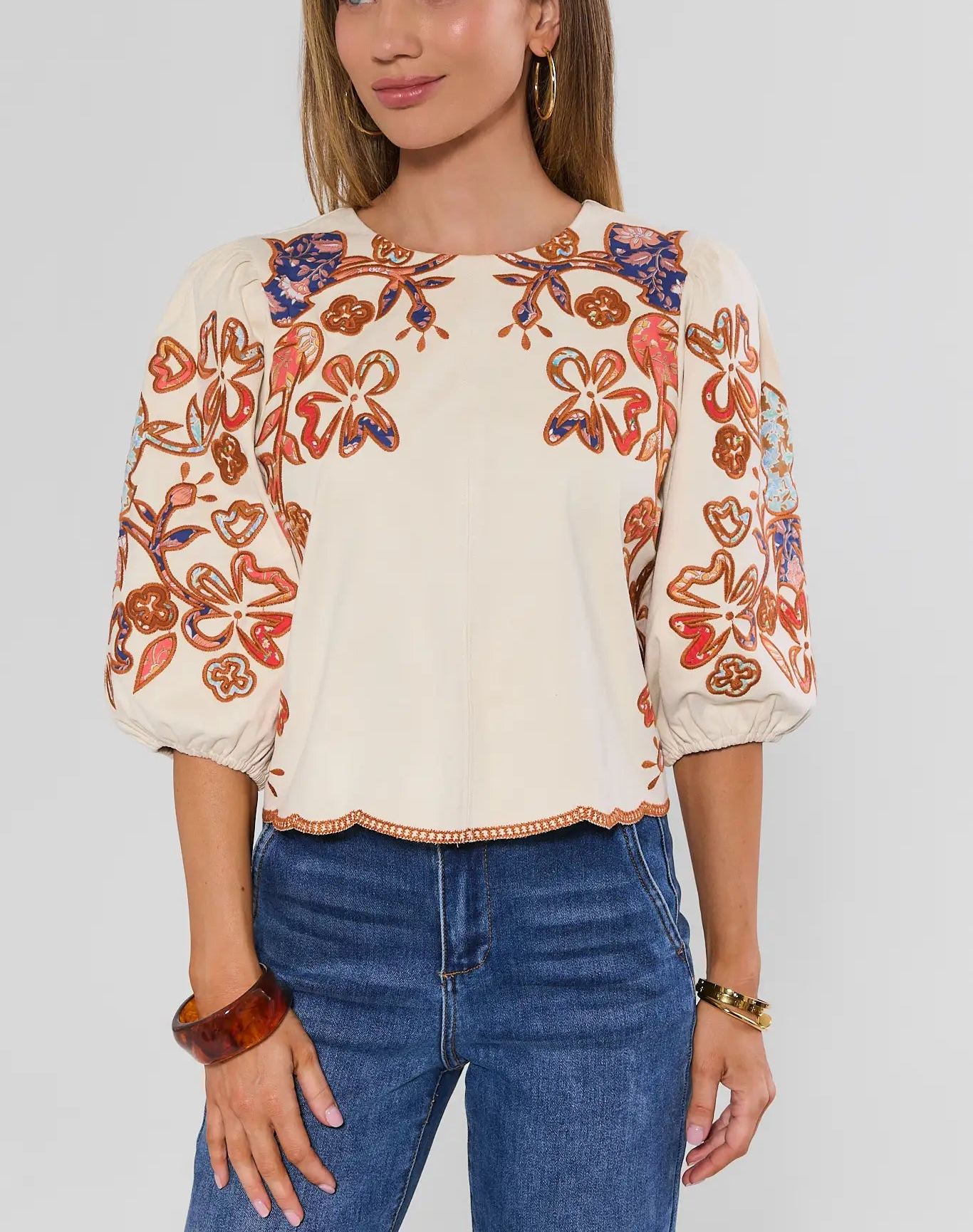 Ivory Faux Suede Set