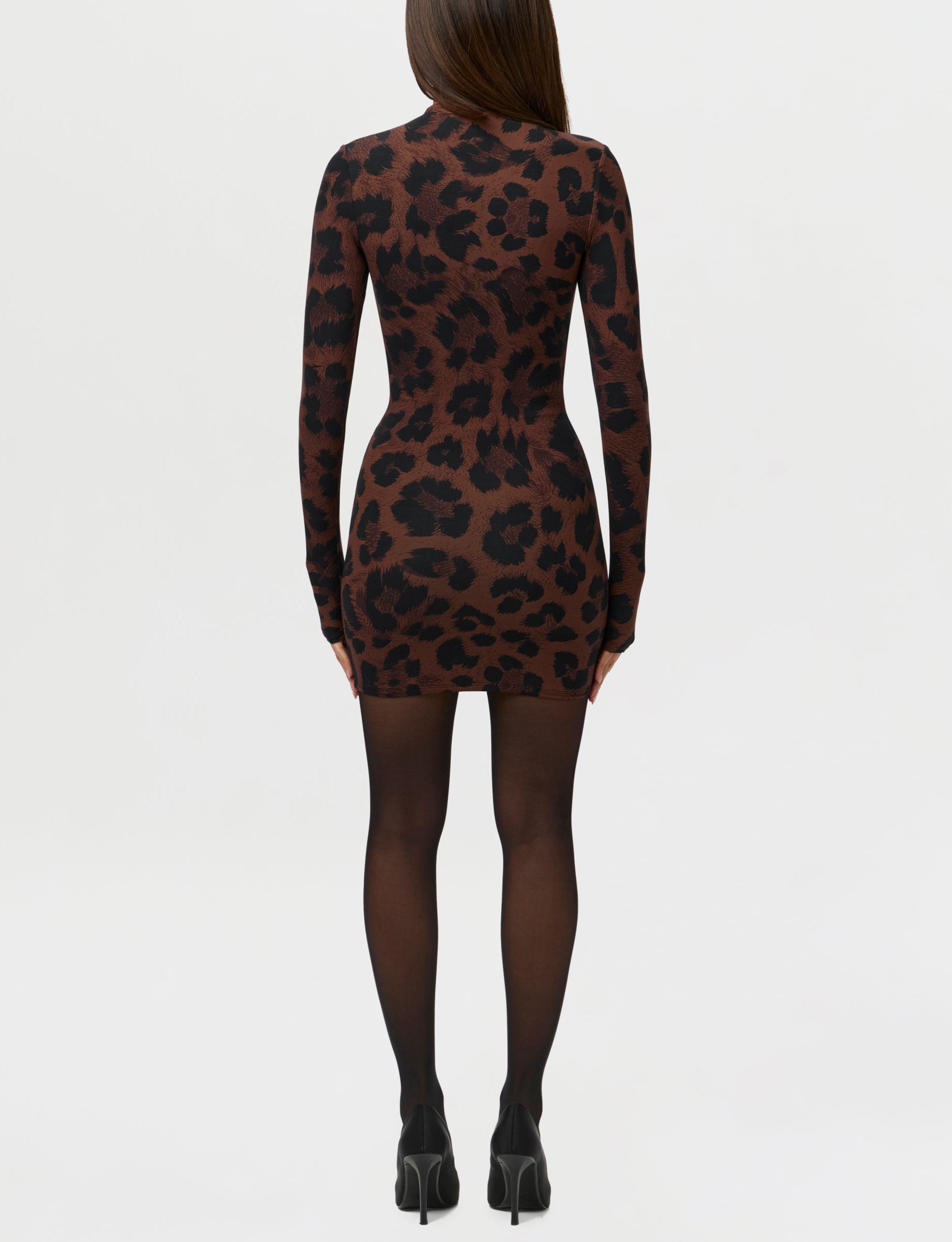 Naked Print Mini Dress
