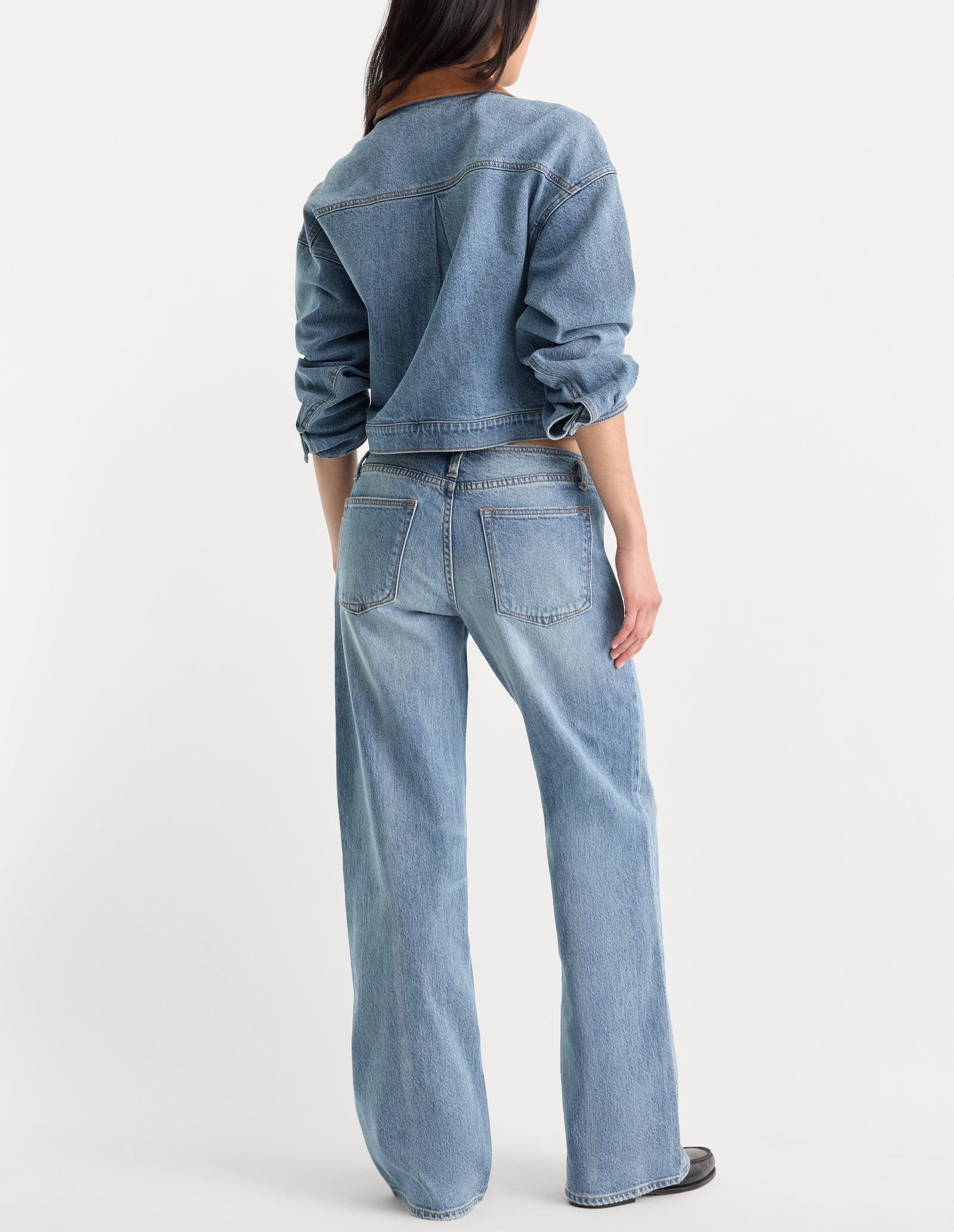 Ghost Waist Low Loose Jeans