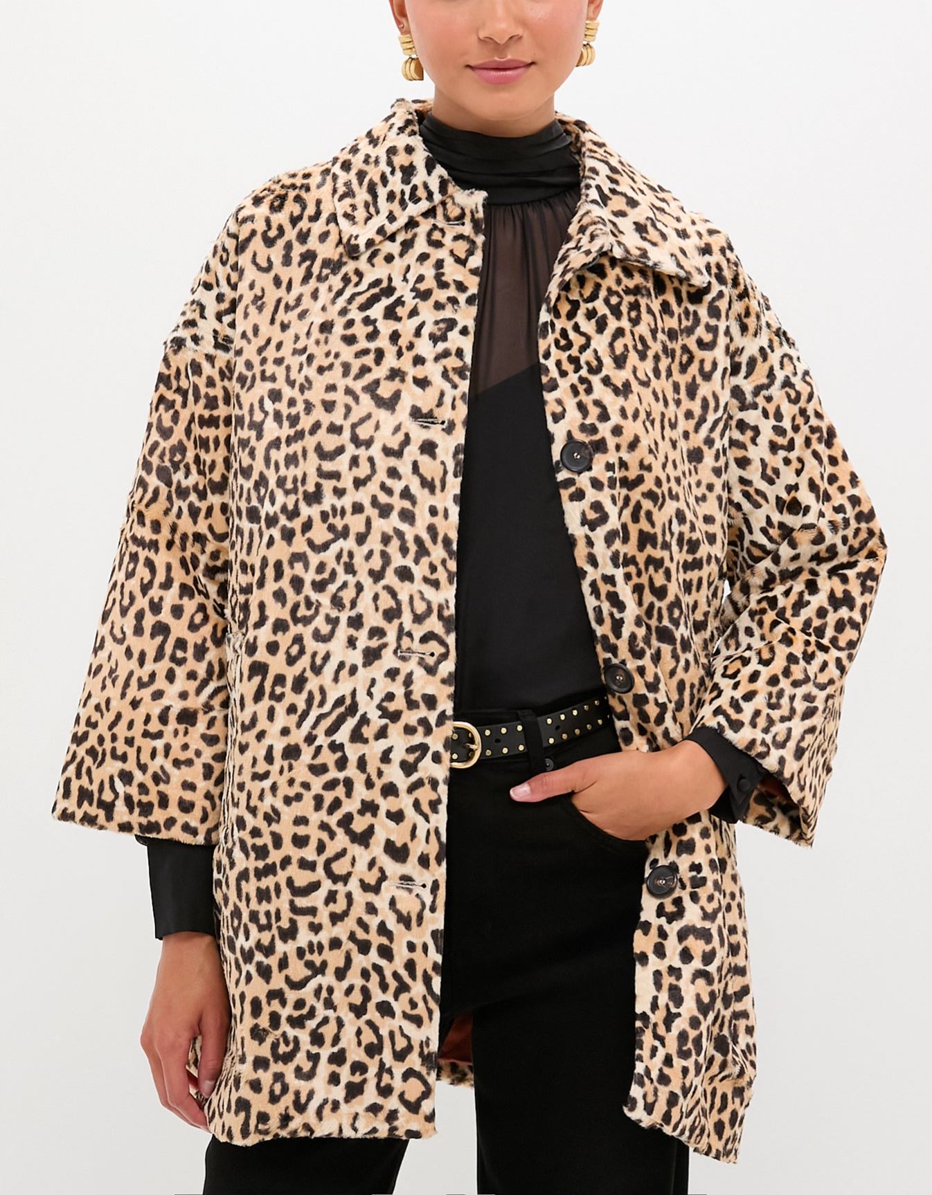 Vintage Leopard Car Coat