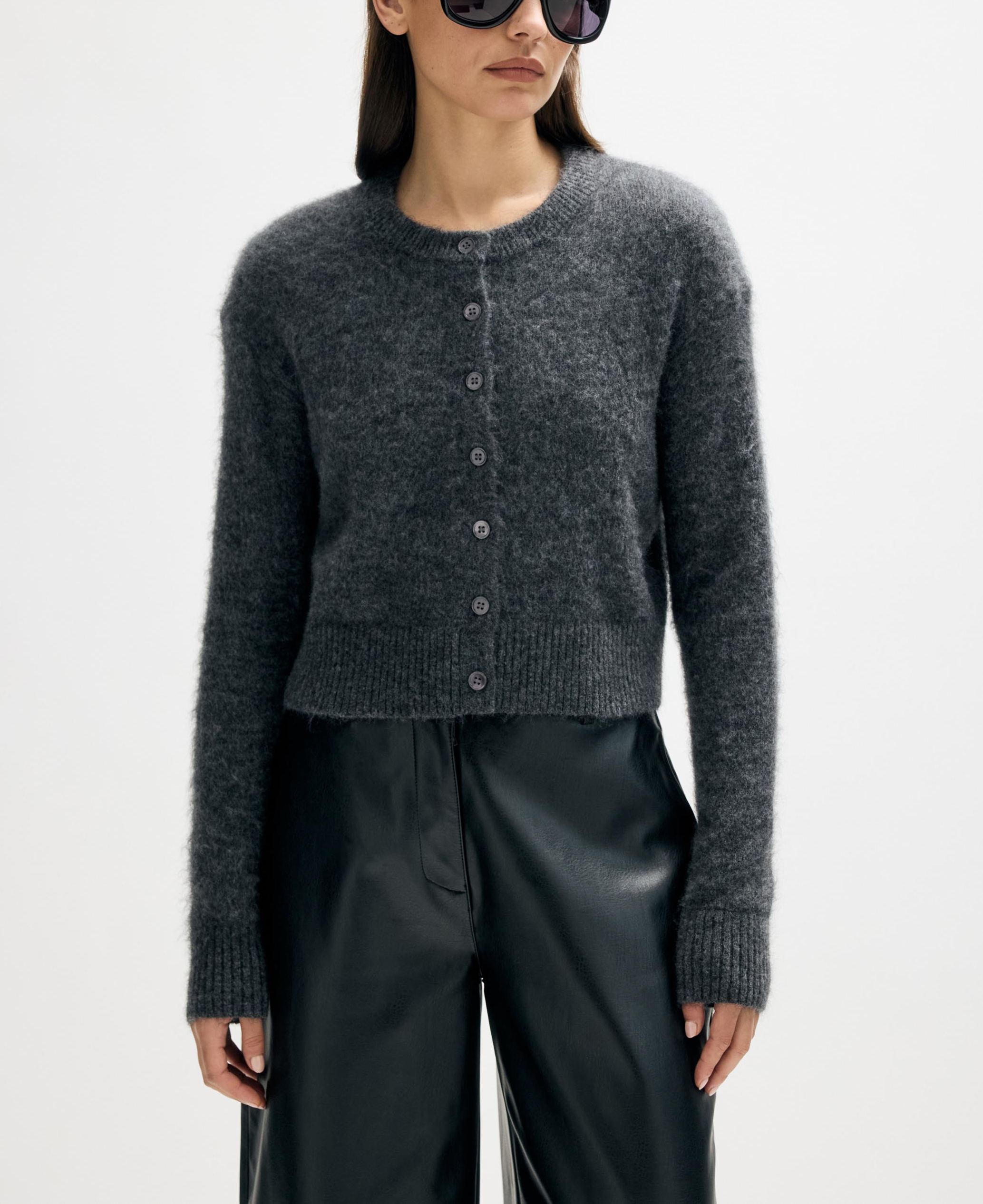 Alpaca Wool Blend Cardigan