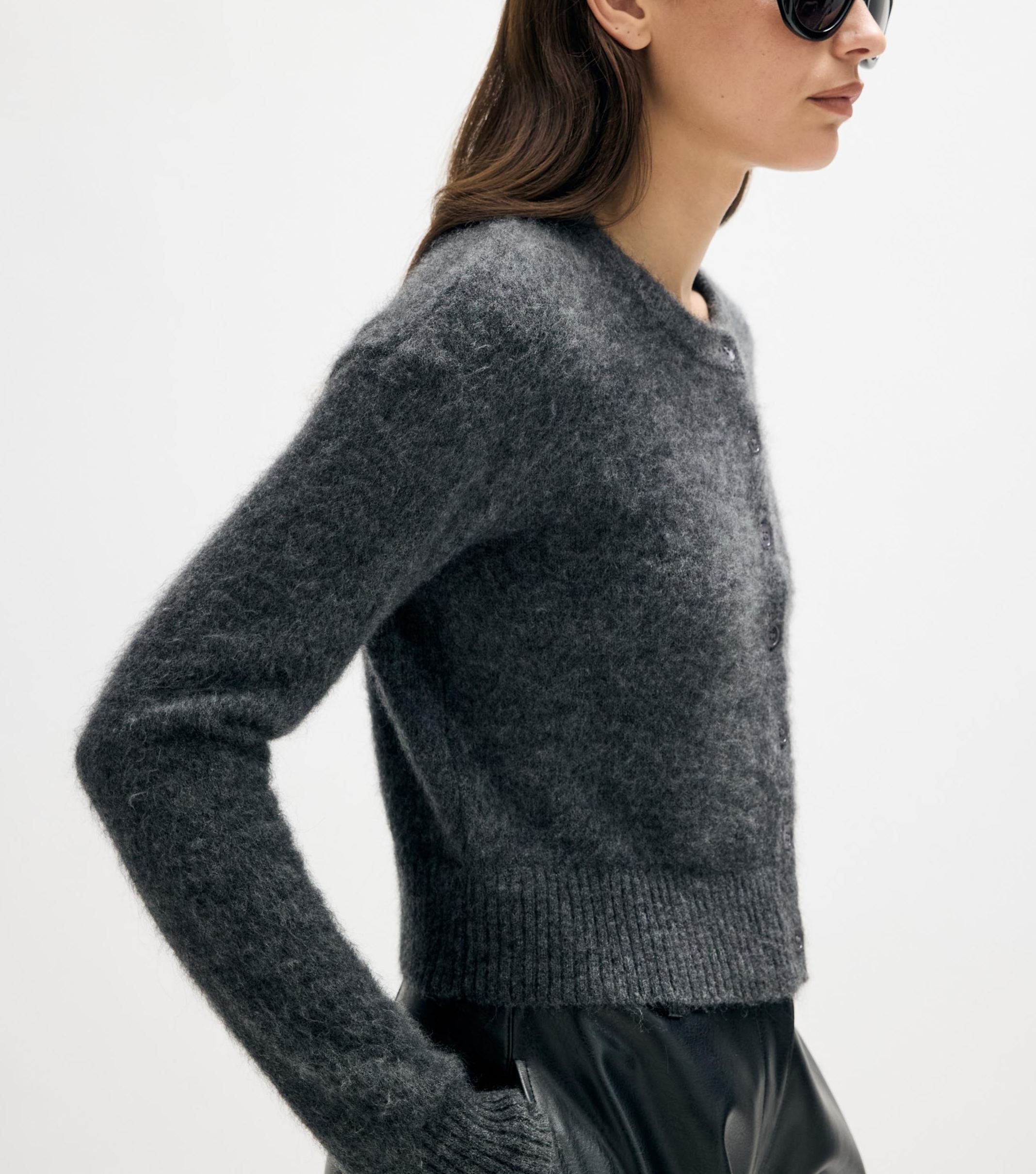 Alpaca Wool Blend Cardigan