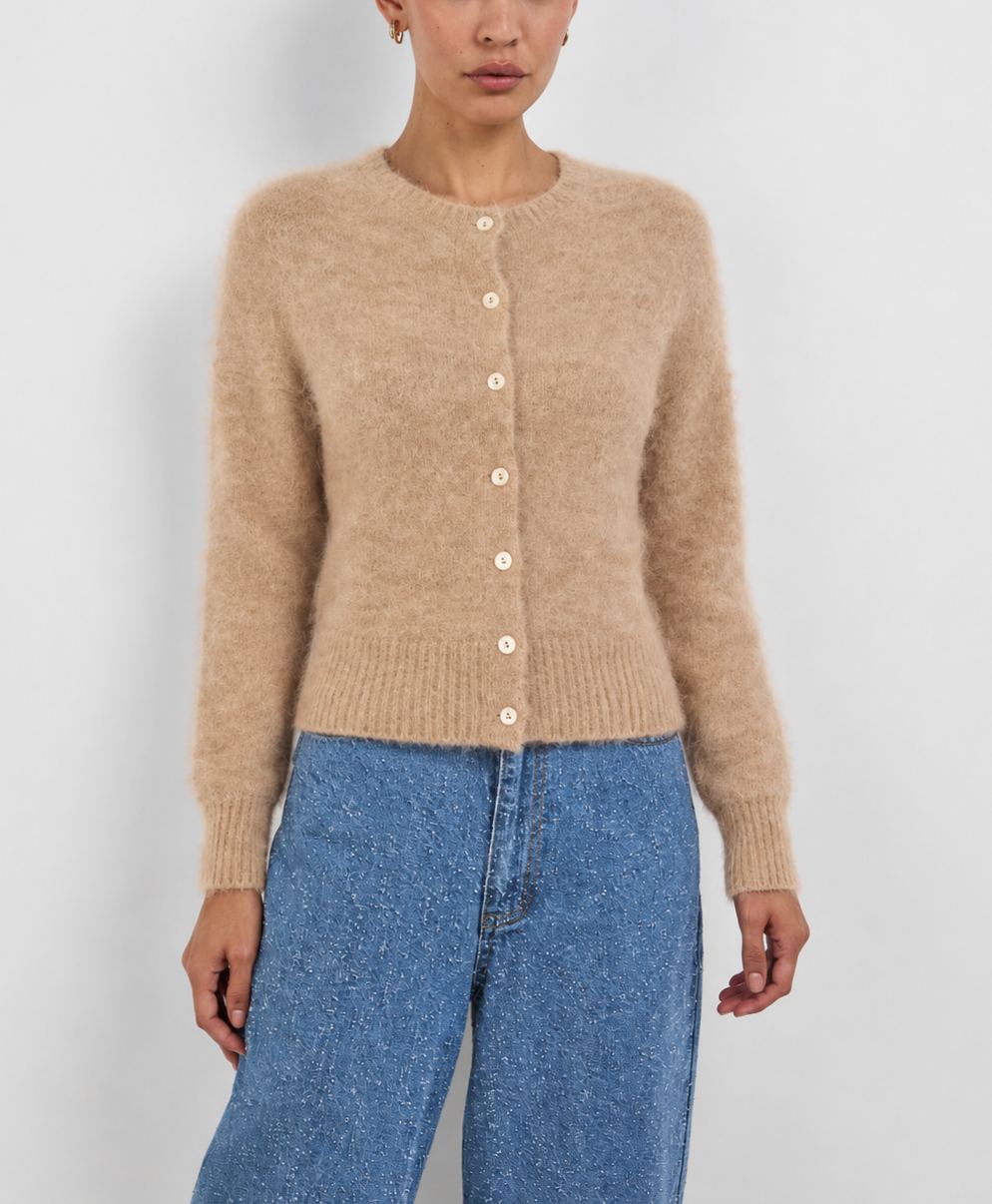 Alpaca Wool Blend Cardigan