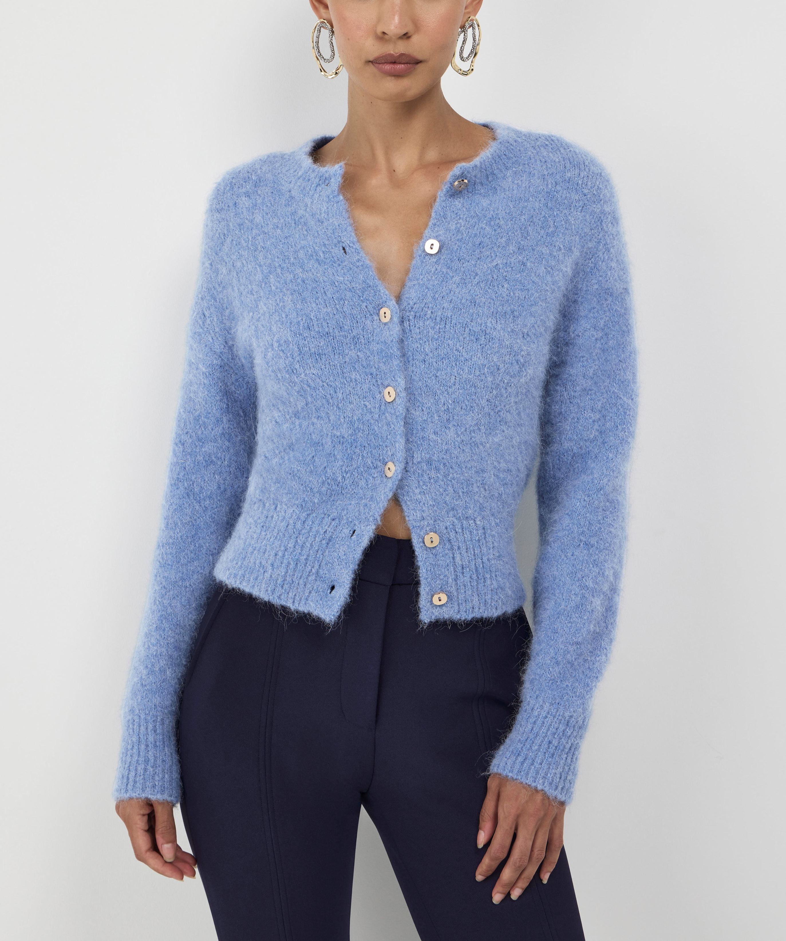 Alpaca Wool Blend Cardigan