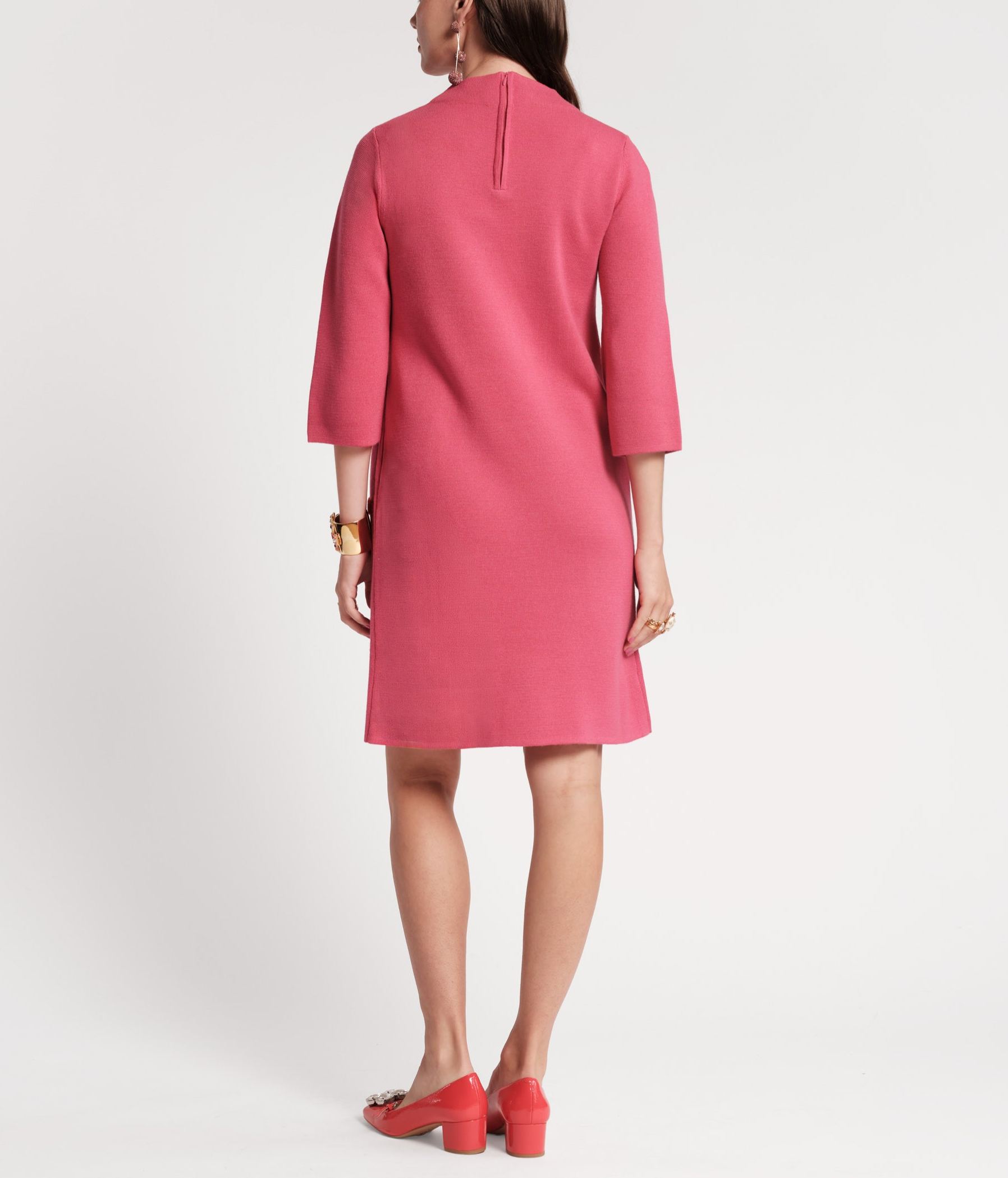 Annie Embroidered Wool Dress
