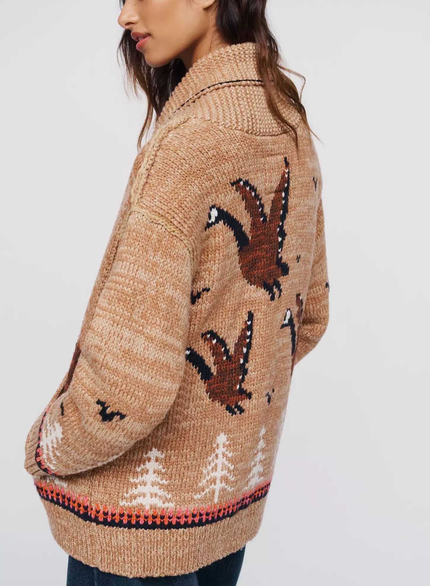 Goose Cotton Wool Blend Cardigan