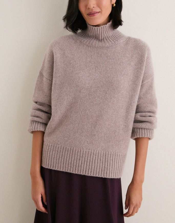 Cashmere Hannah Turtleneck Sweater