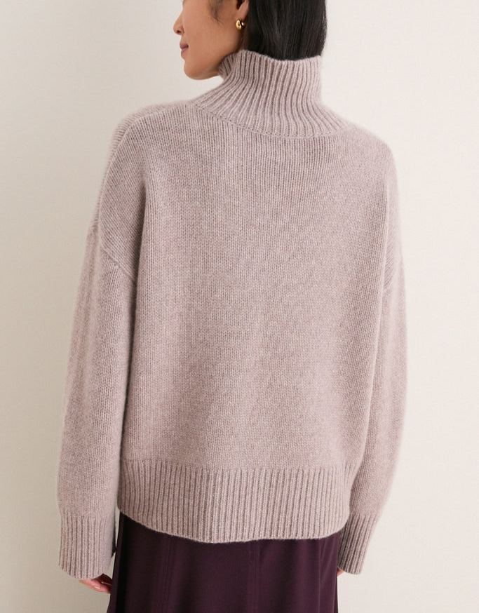Cashmere Hannah Turtleneck Sweater