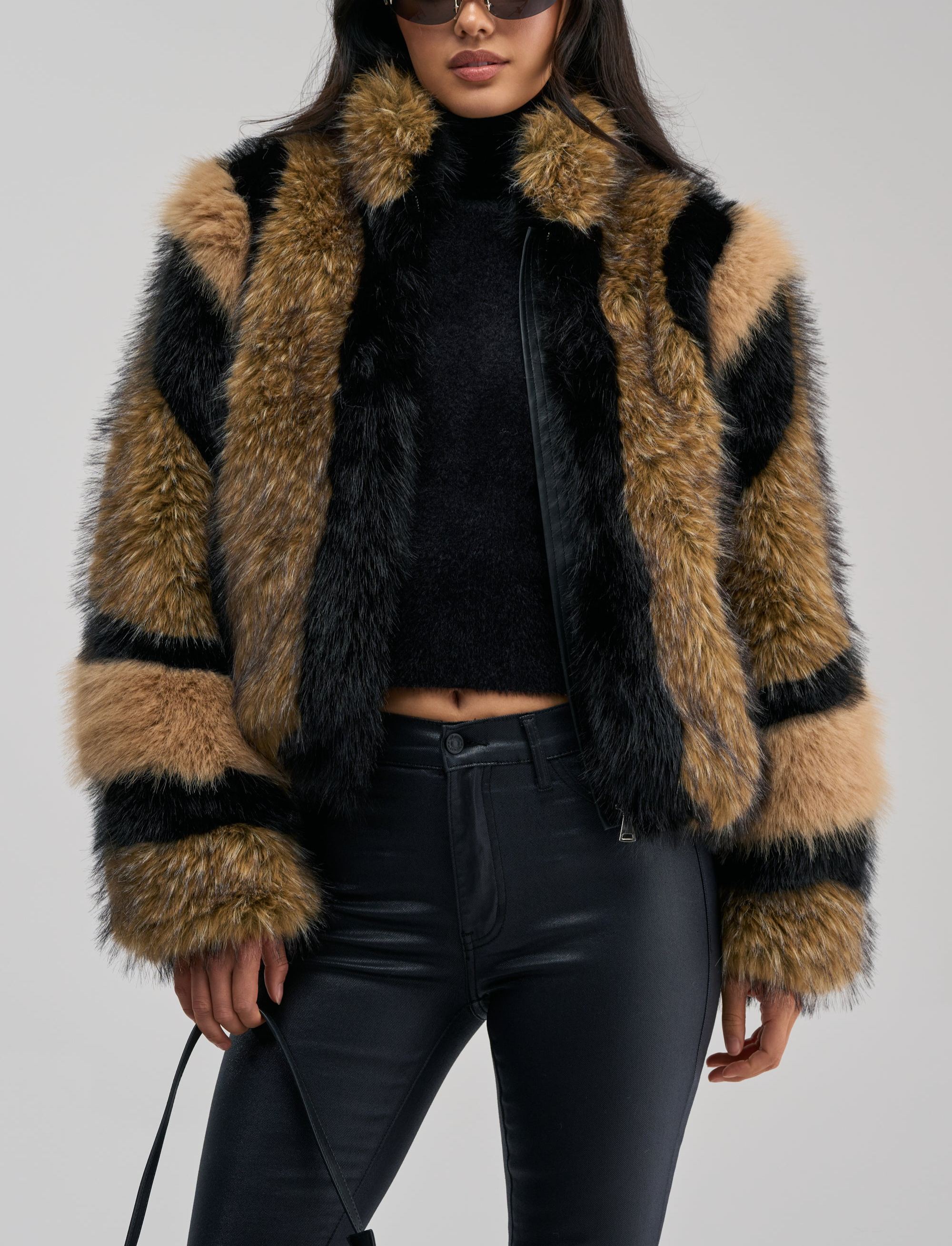 Hurricane Patchwork Faux Fur