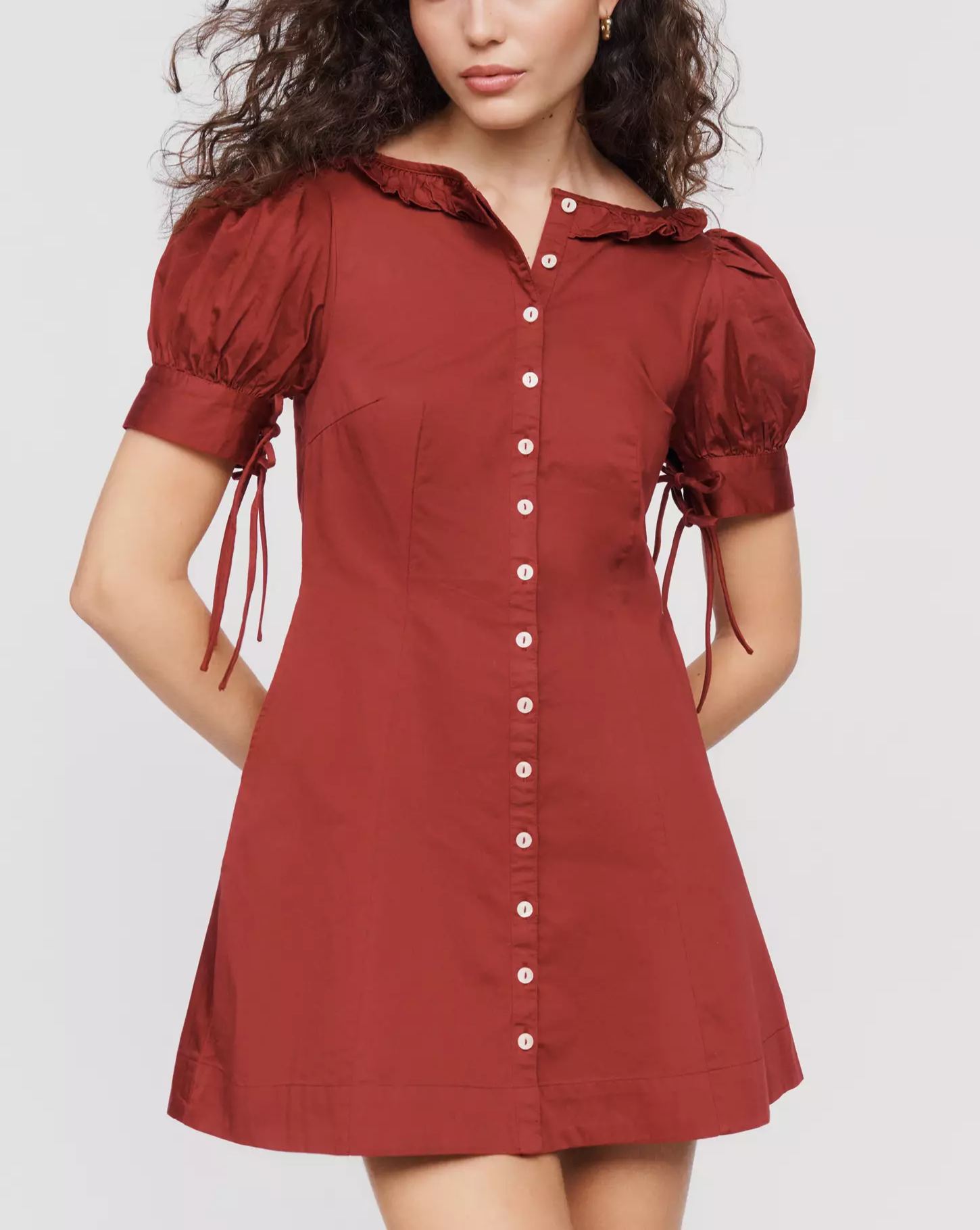 Damson Madder Anke 100% Cotton Mini Dress