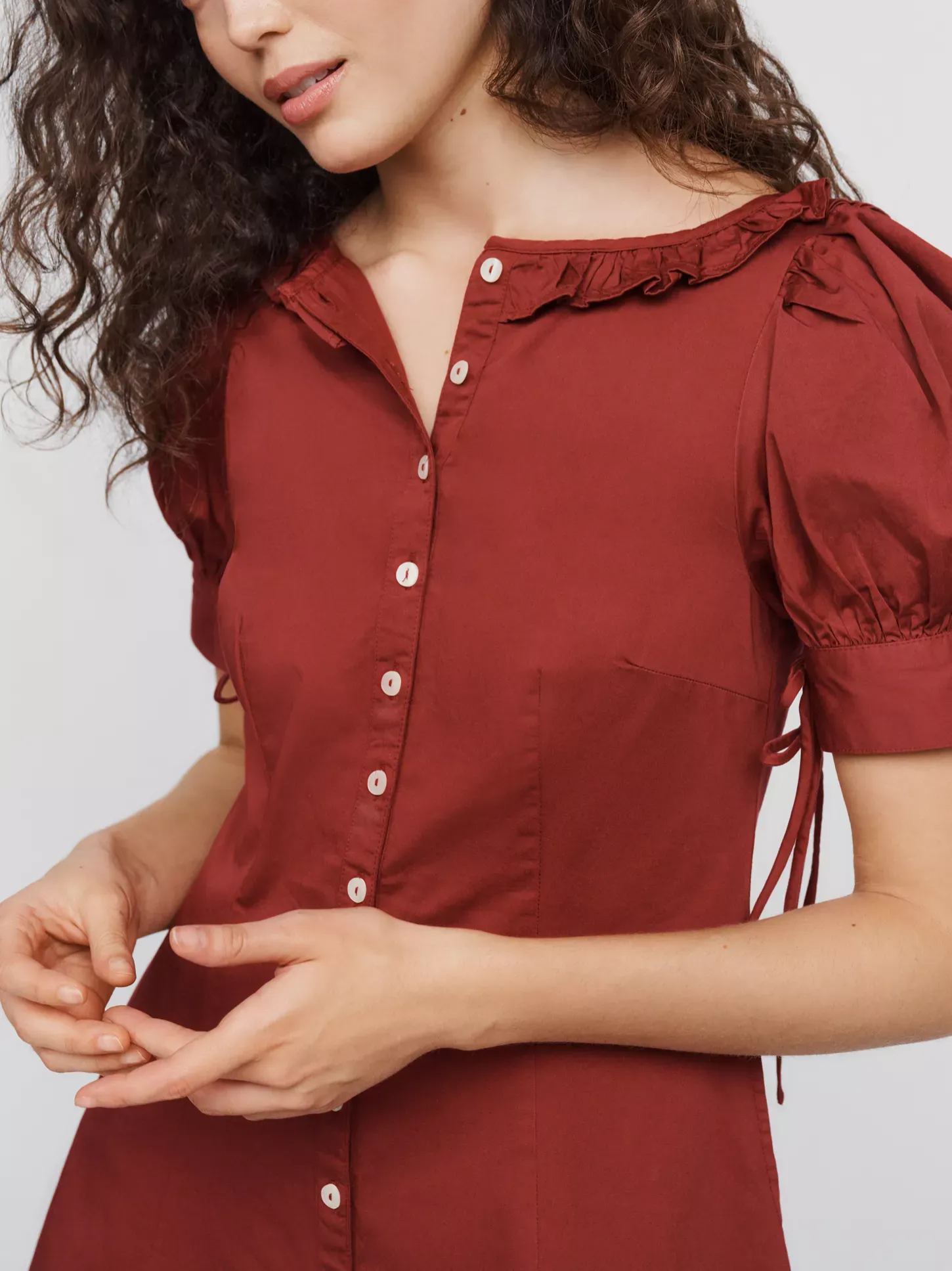 Damson Madder Anke 100% Cotton Mini Dress