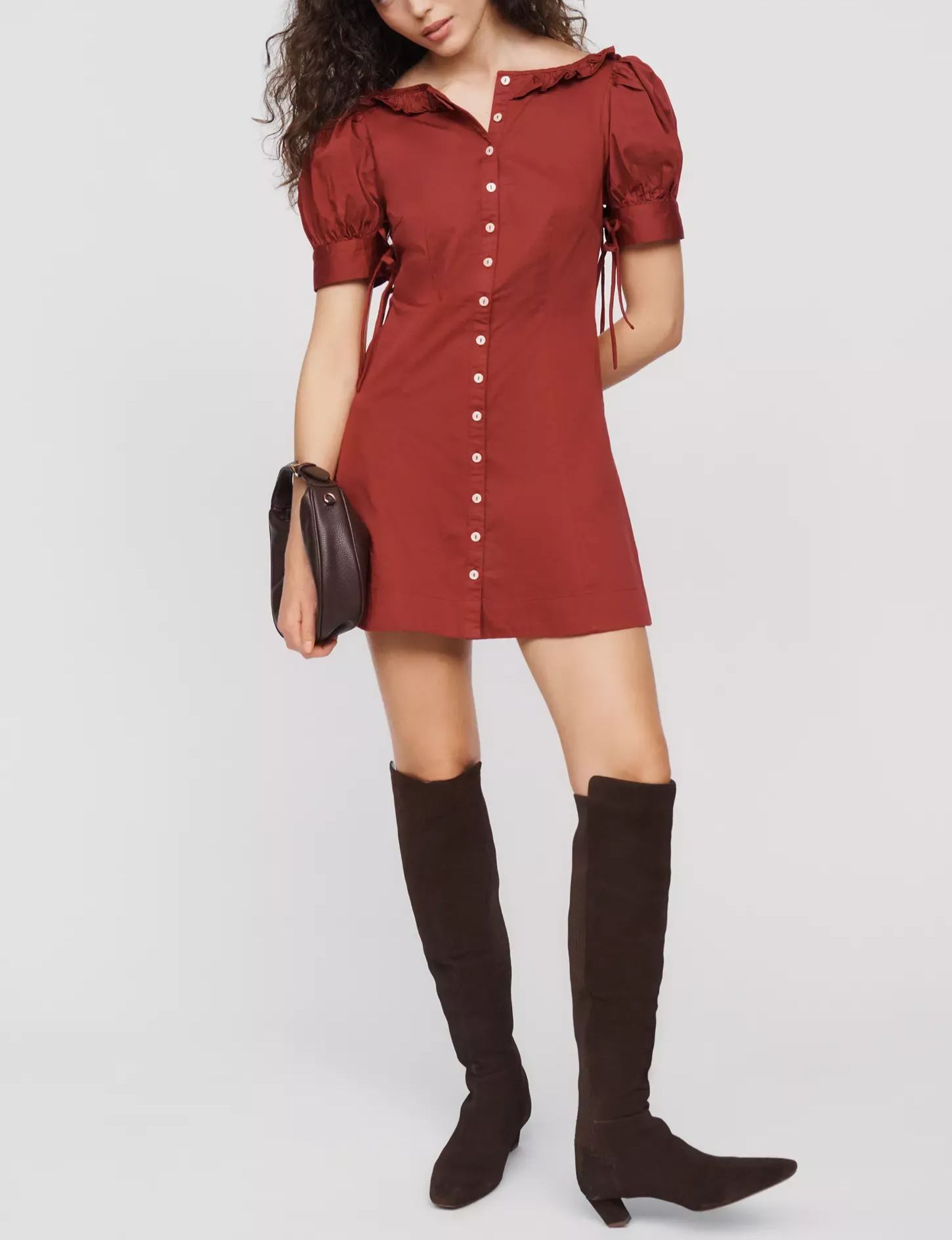 Damson Madder Anke 100% Cotton Mini Dress