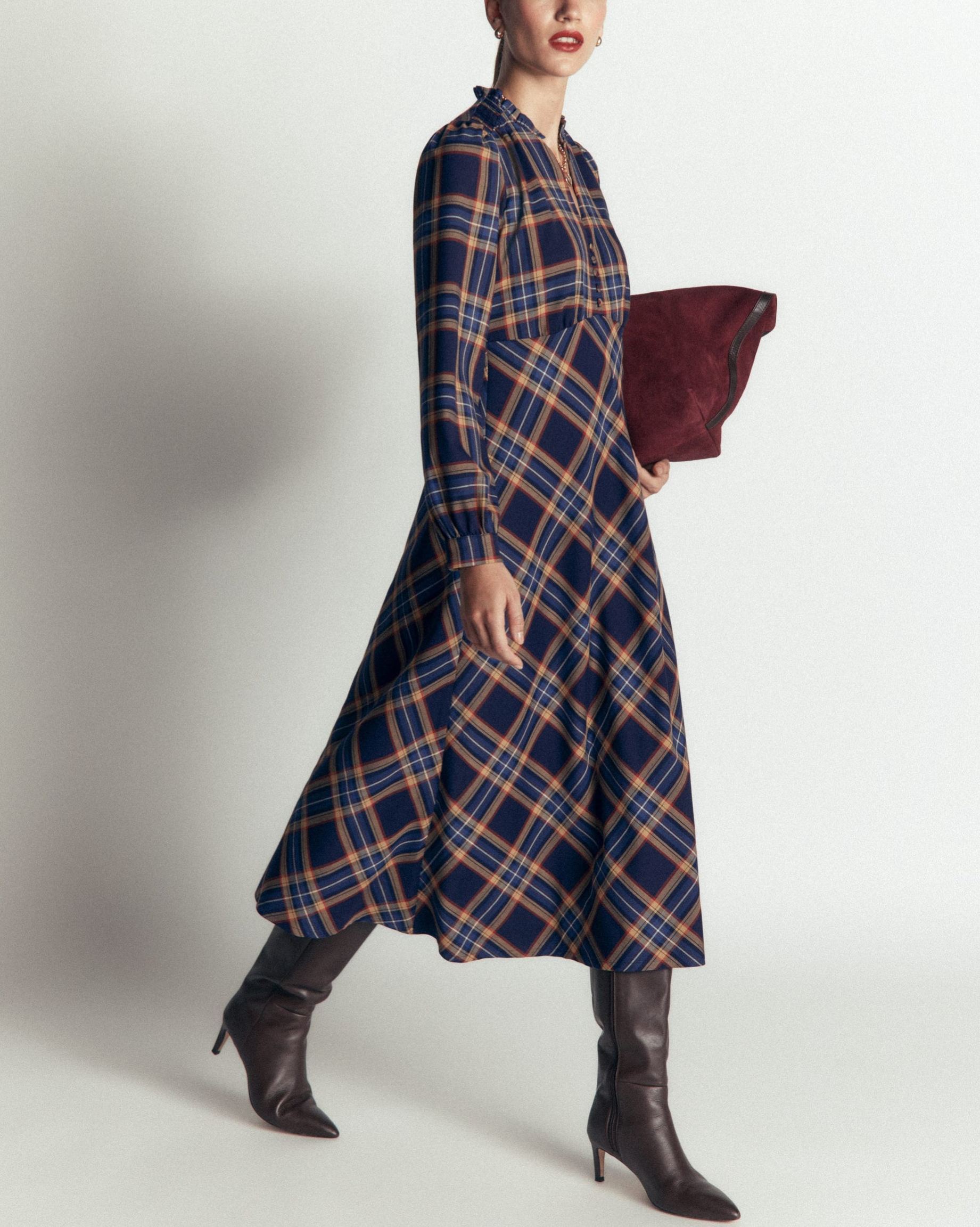 Cassie Checked Tea Dress