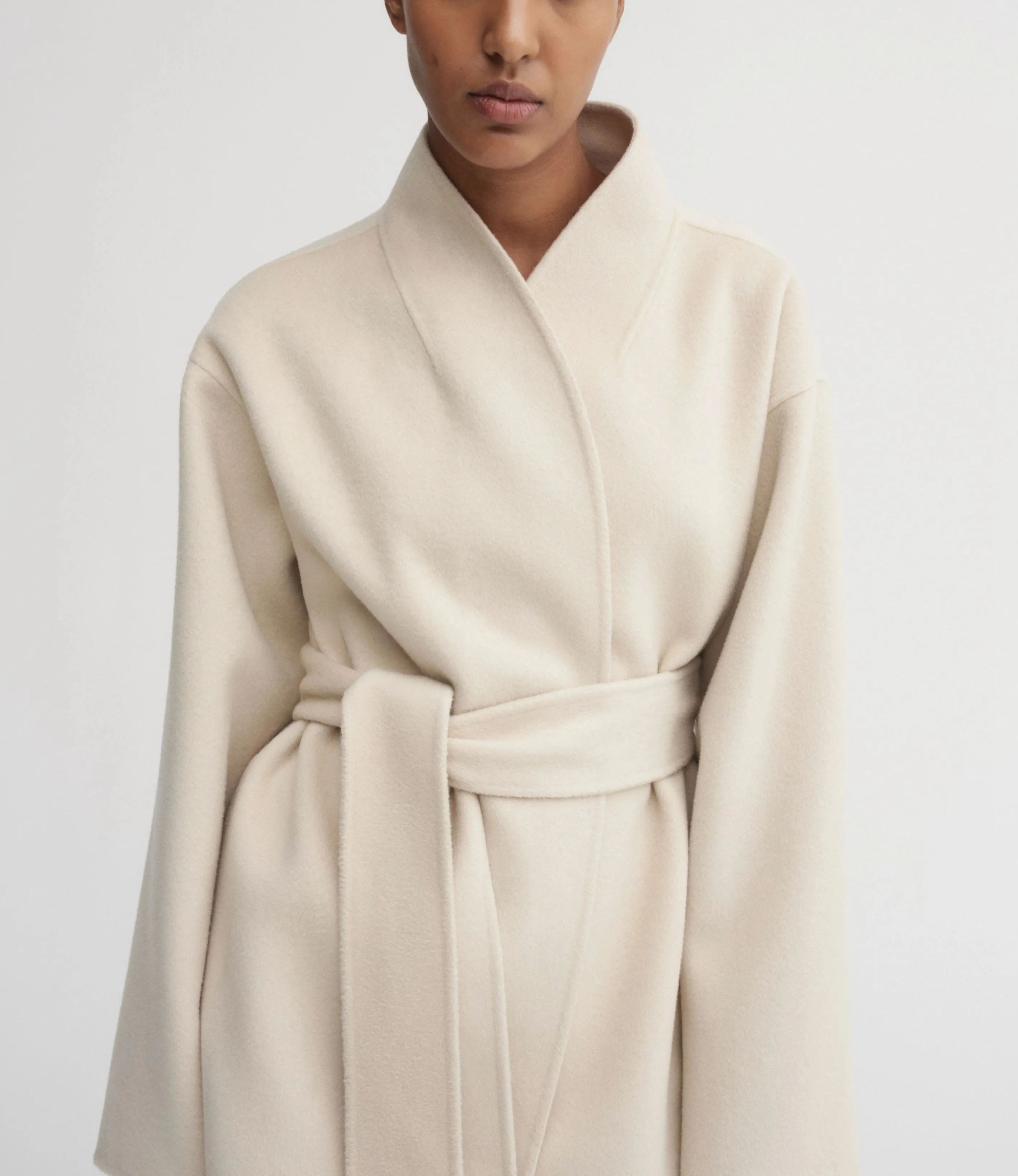 Minimalist Belted Coat