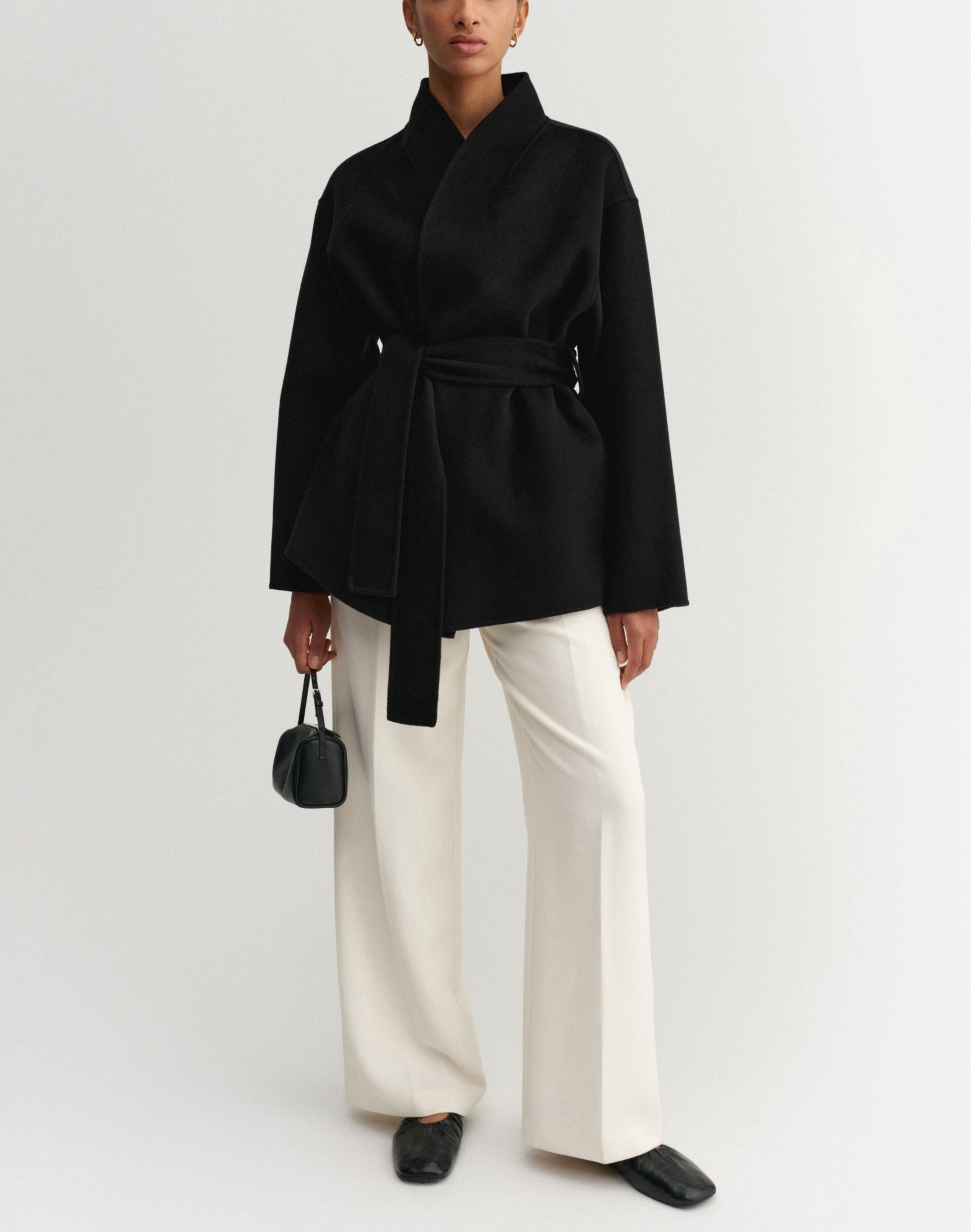 Minimalist Belted Coat