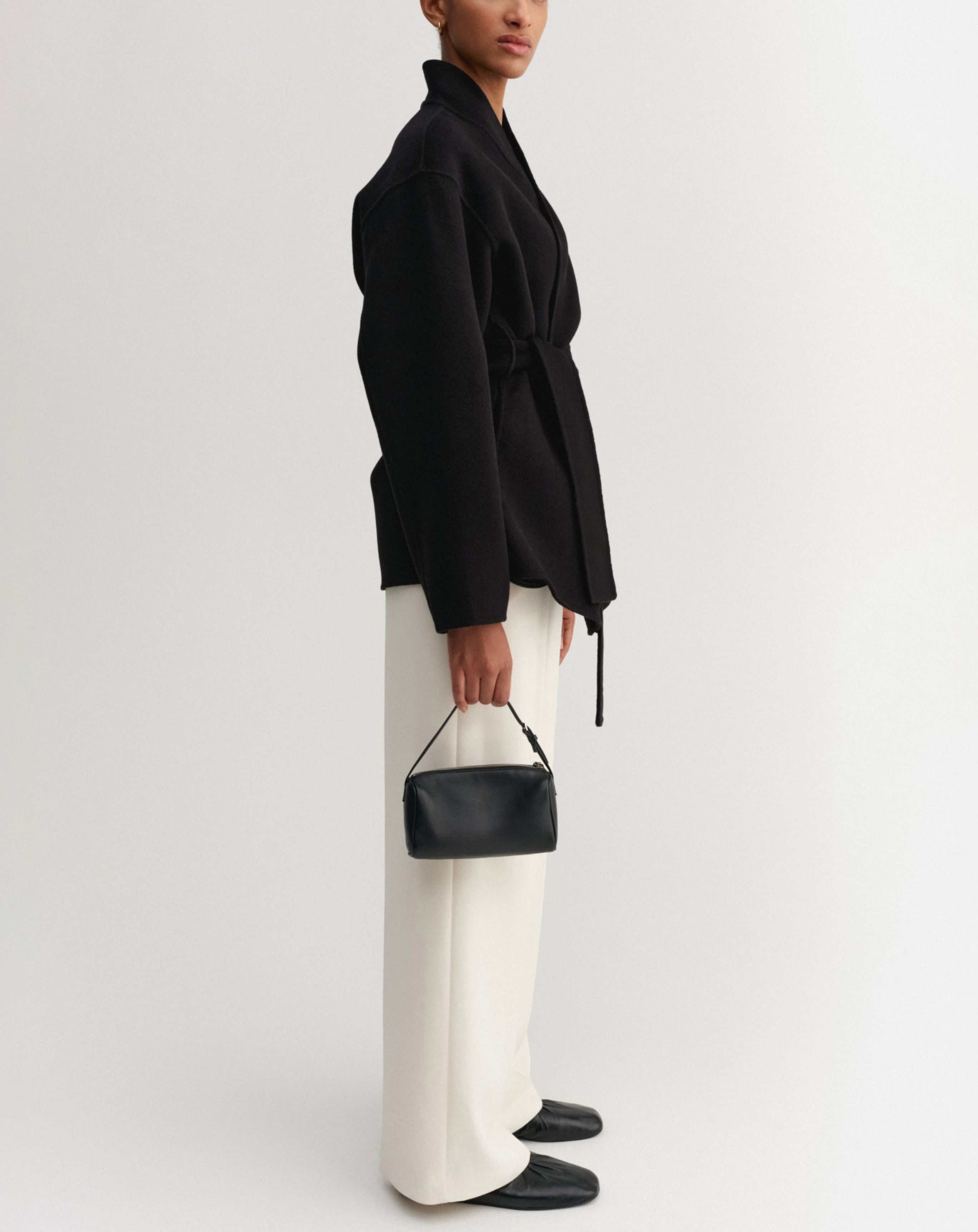 Minimalist Belted Coat