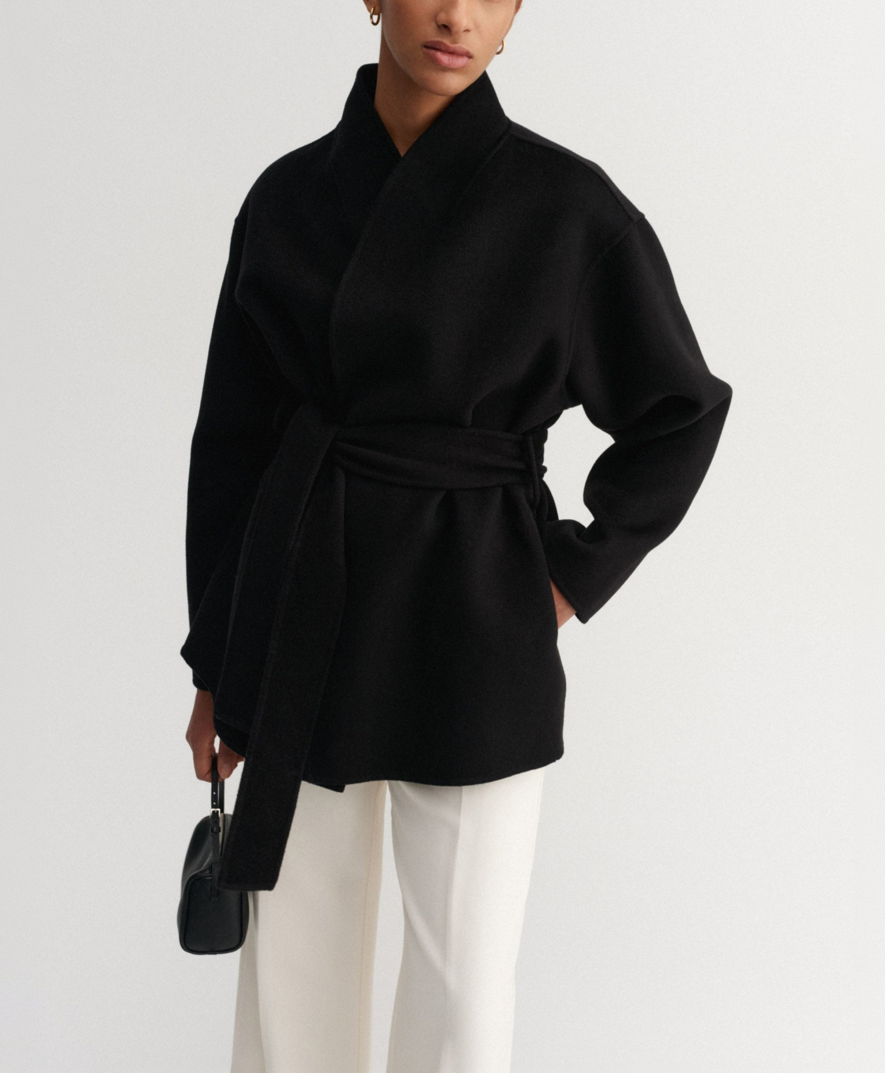 Minimalist Belted Coat
