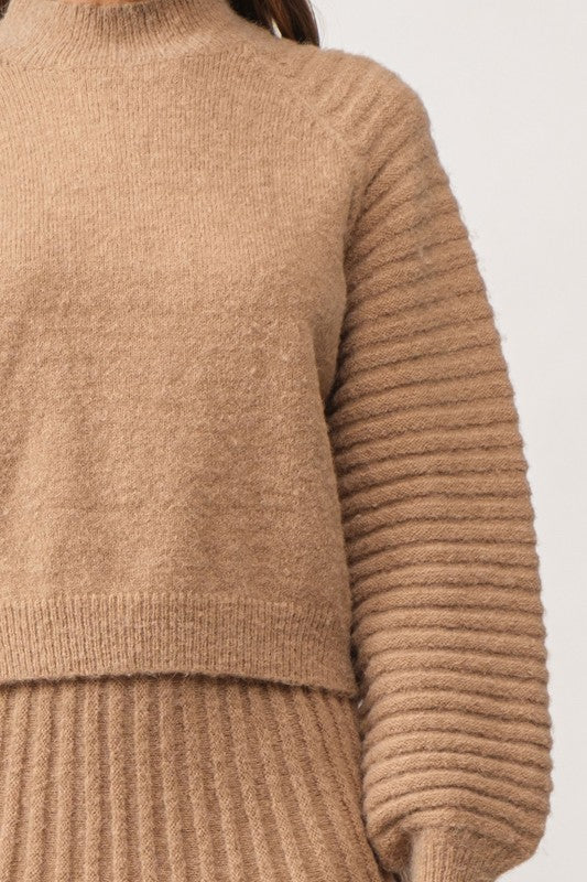 Natural Gabrielle Sweater Set