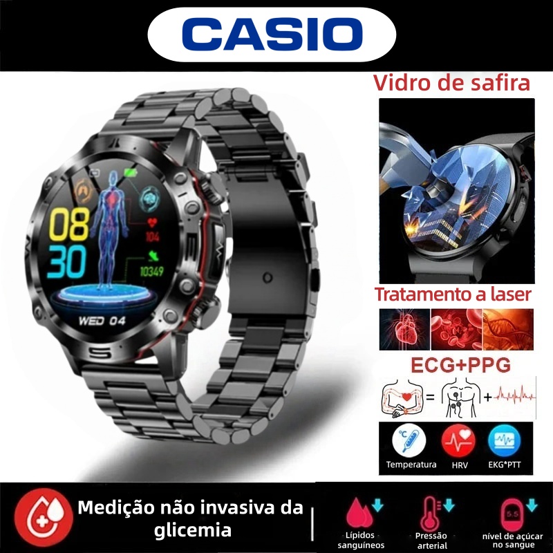 O marco da CASIO em 2026: o primeiro smartwatch capaz de "ler" os seus dados corporais.