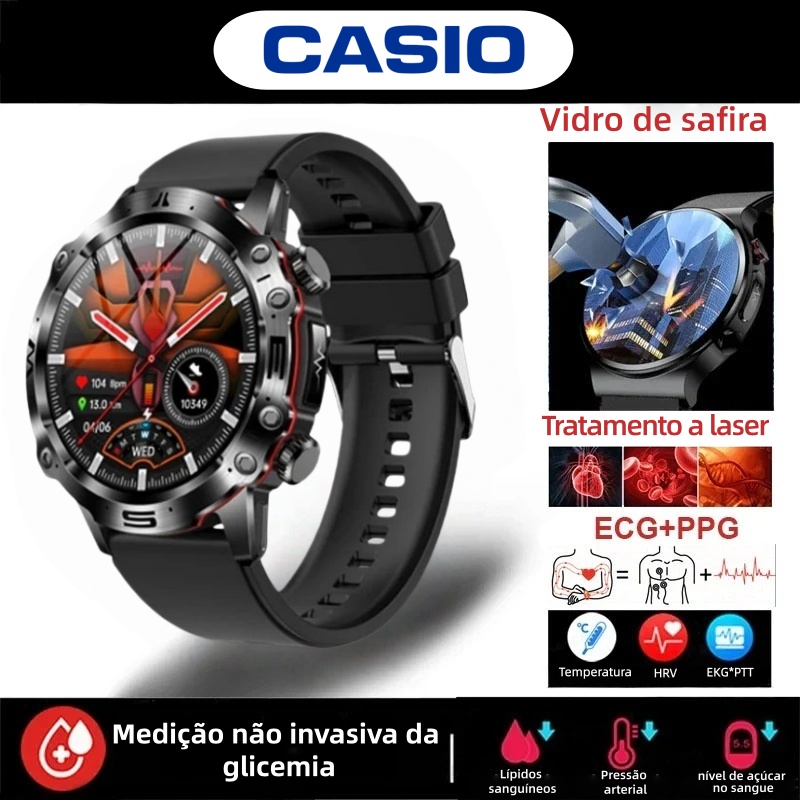 O marco da CASIO em 2026: o primeiro smartwatch capaz de "ler" os seus dados corporais.