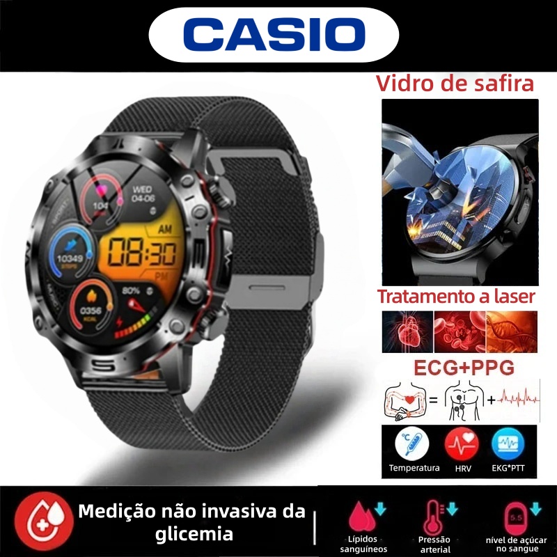 O marco da CASIO em 2026: o primeiro smartwatch capaz de "ler" os seus dados corporais.
