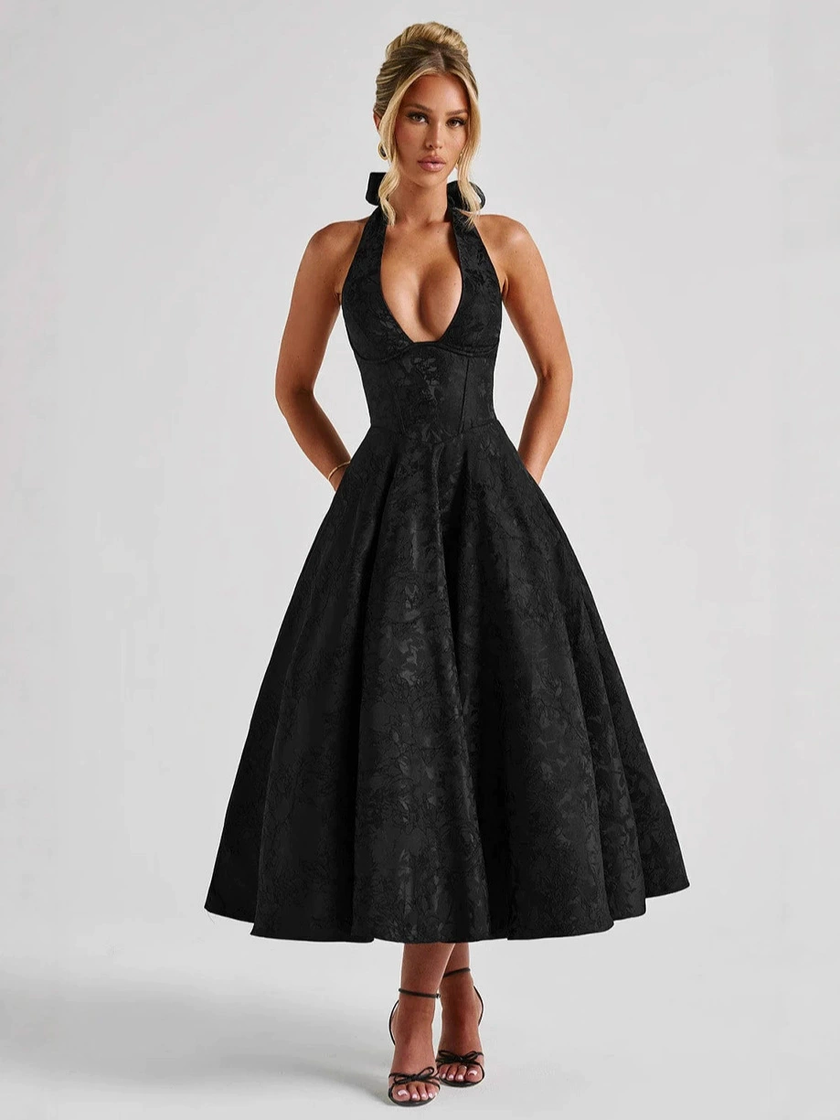 👗Рокля Effie миди – червена💓