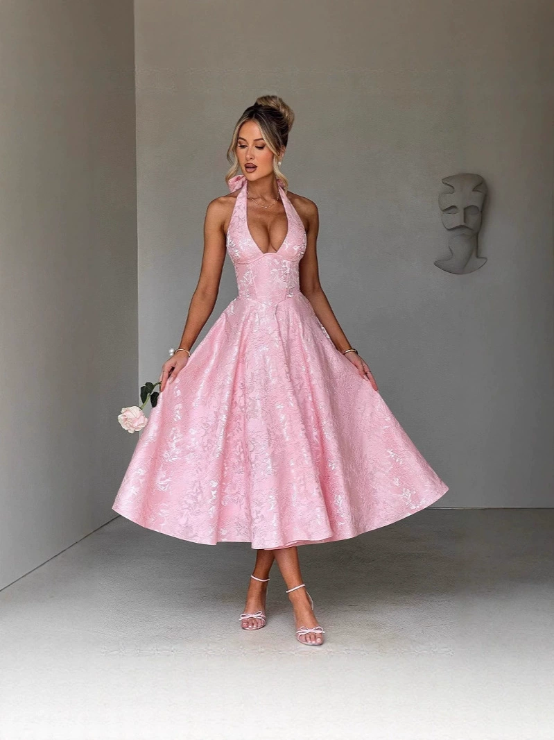 👗Рокля Effie миди – червена💓