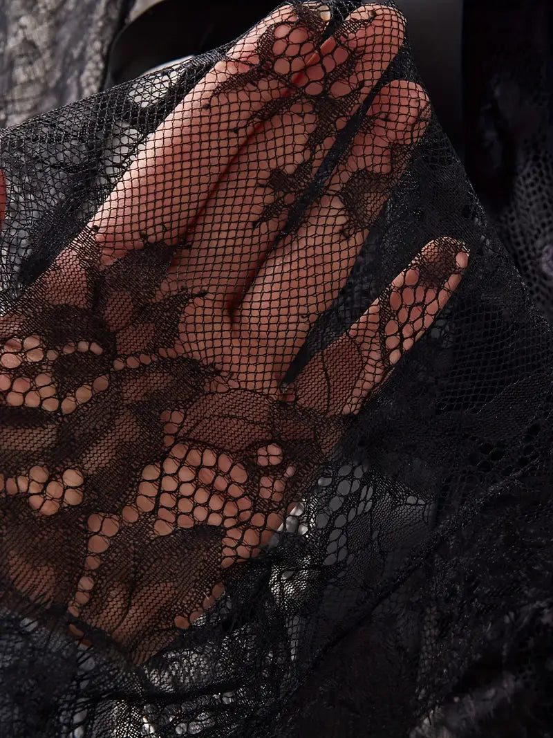 💖Дамски комплект нощница от дантела