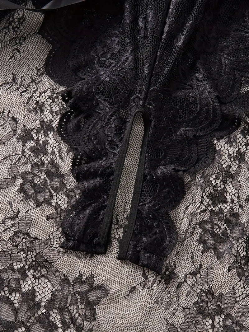 💖Дамски комплект нощница от дантела