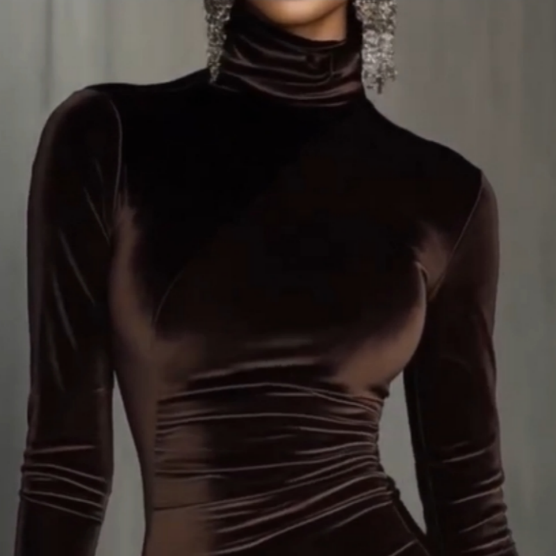 💃✨ Елегантна асиметрична рокля с дантелен кант за дами | Удобна и стилна