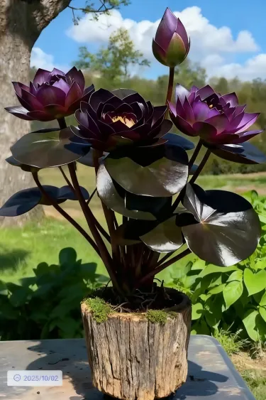 🌌💜 Лотос от сянката – рядка красота за вашата градина 🌸