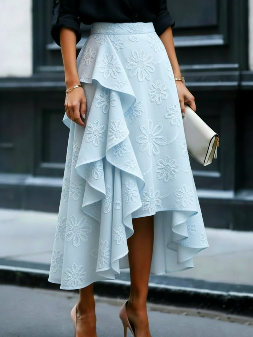 Ilchester - Асиметрична пола с бродерия