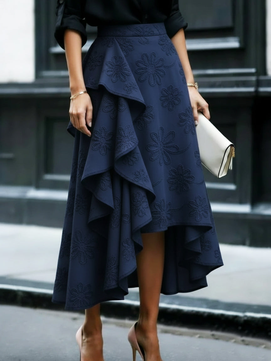 Ilchester - Асиметрична пола с бродерия