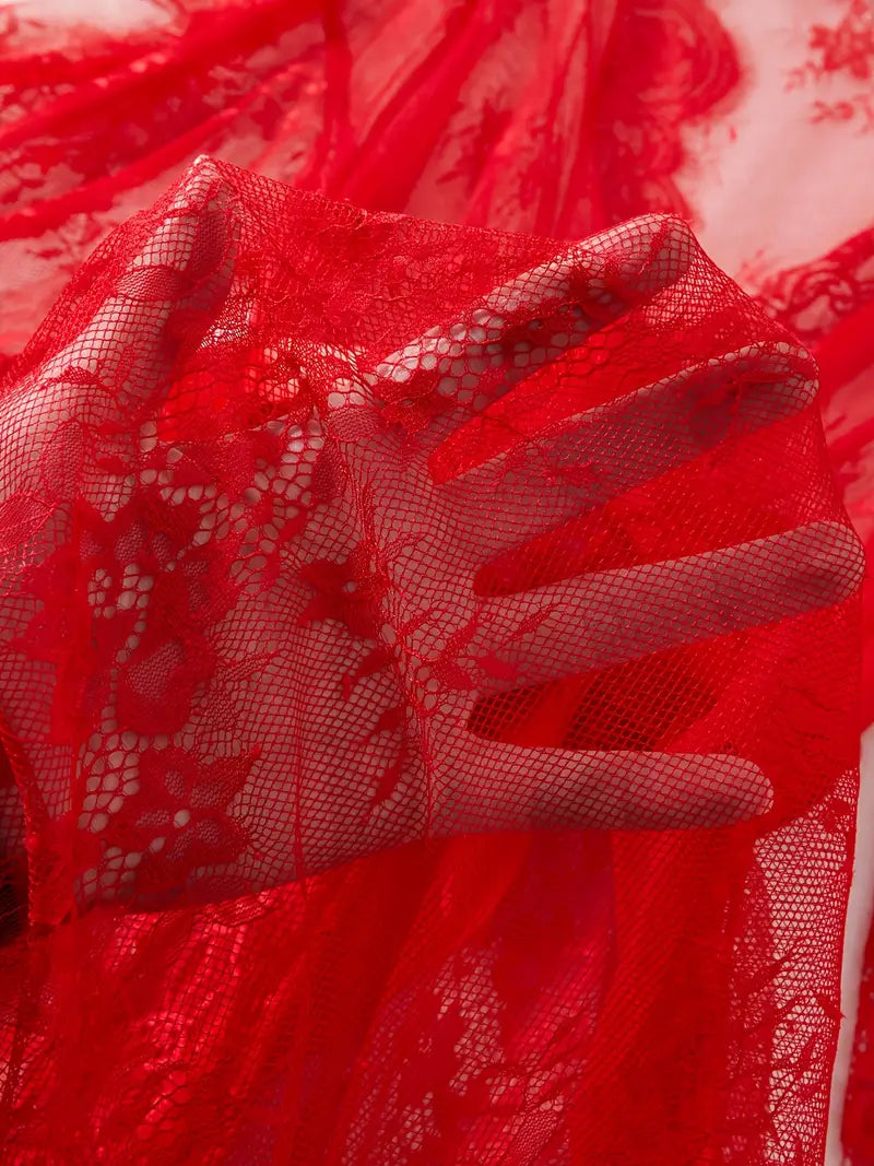 Дамски комплект нощница от дантела