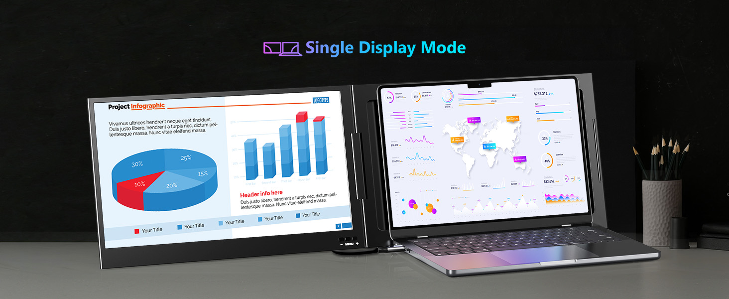 trifold laptop monitor