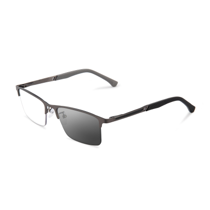 MEN'S RETRO HALF-FRAME ANTI-BLUE LIGHT READING GLASSES