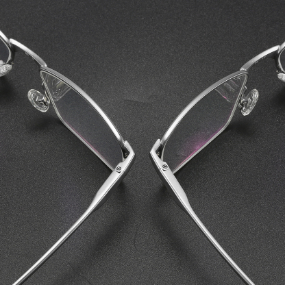 BUSINESS-STYLE SEMI-RIMLESS MINIMALIST PHOTOCHROMIC MULTIFOCAL READING GLASSES