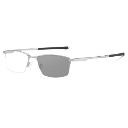 BUSINESS-STYLE SEMI-RIMLESS MINIMALIST PHOTOCHROMIC MULTIFOCAL READING GLASSES