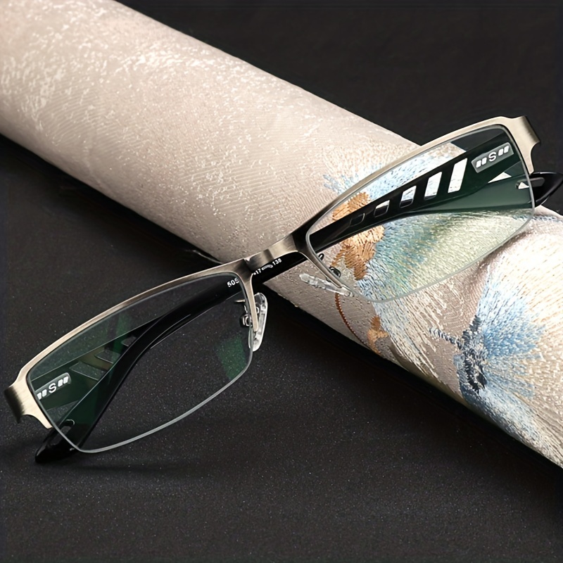 METAL BUSINESS ULTRALIGHT ANTI-BLUE LIGHT PHOTOCHROMIC READING GLASSES