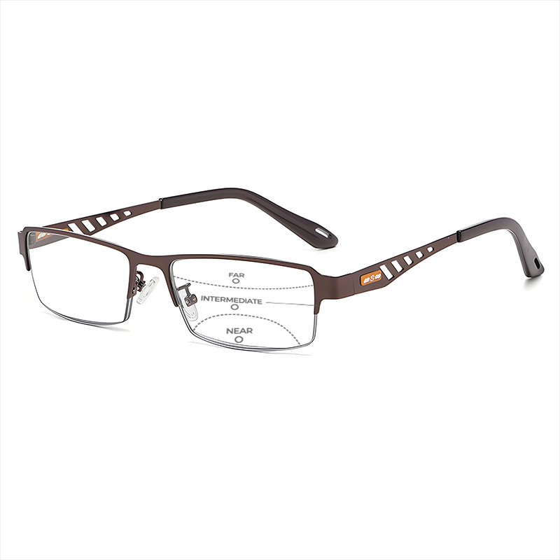 METAL BUSINESS ULTRALIGHT ANTI-BLUE LIGHT PHOTOCHROMIC READING GLASSES
