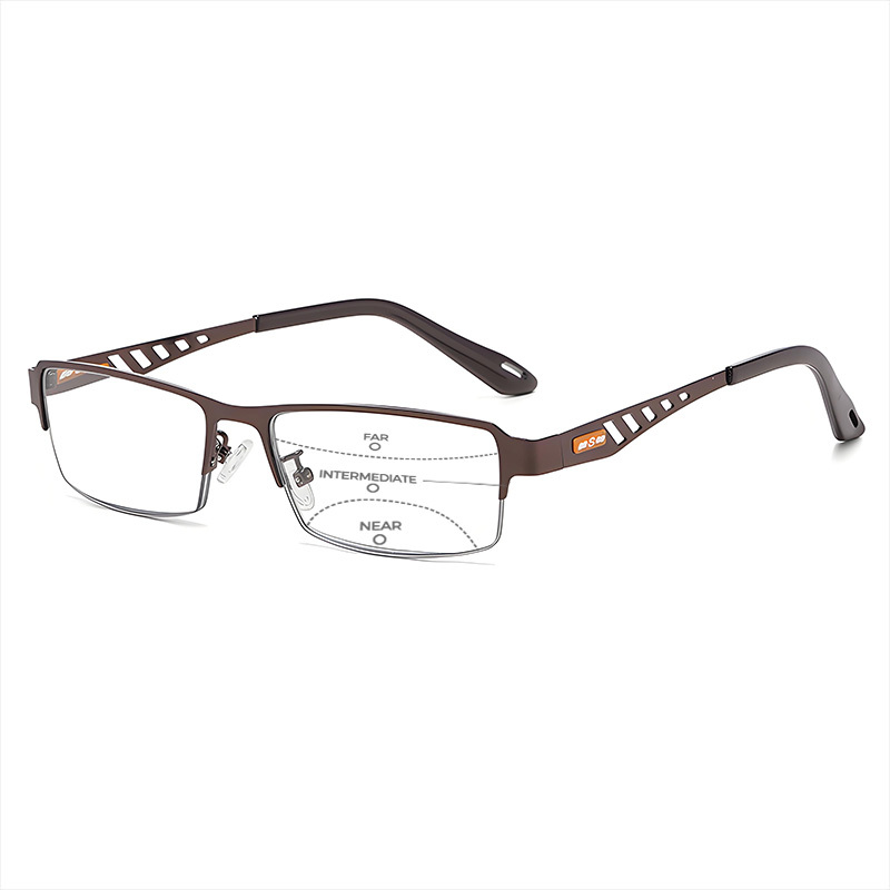 METAL BUSINESS ULTRALIGHT ANTI-BLUE LIGHT PHOTOCHROMIC READING GLASSES