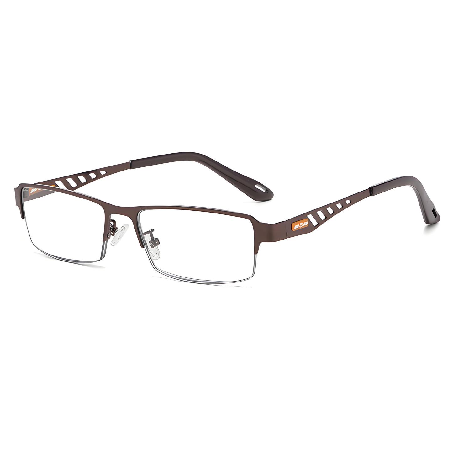 METAL BUSINESS ULTRALIGHT ANTI-BLUE LIGHT PHOTOCHROMIC READING GLASSES