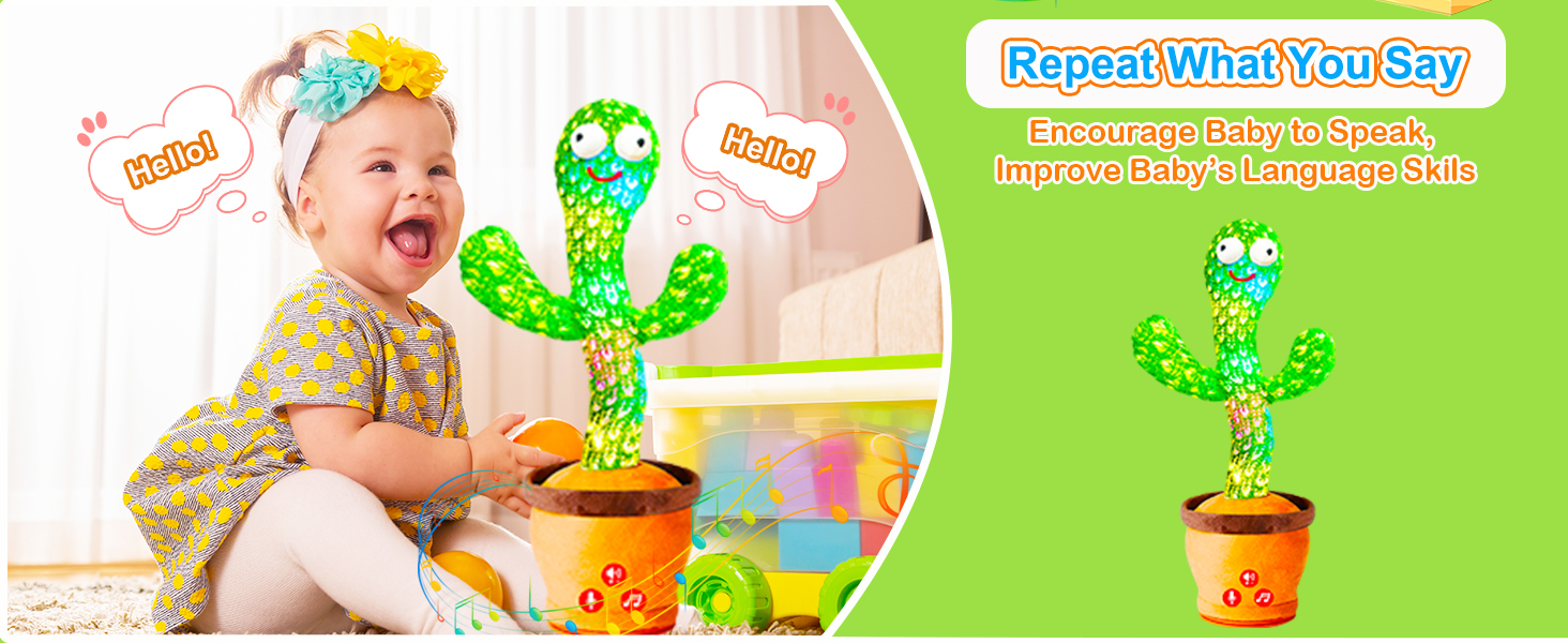 Dancing Talking Cactus Baby Toy