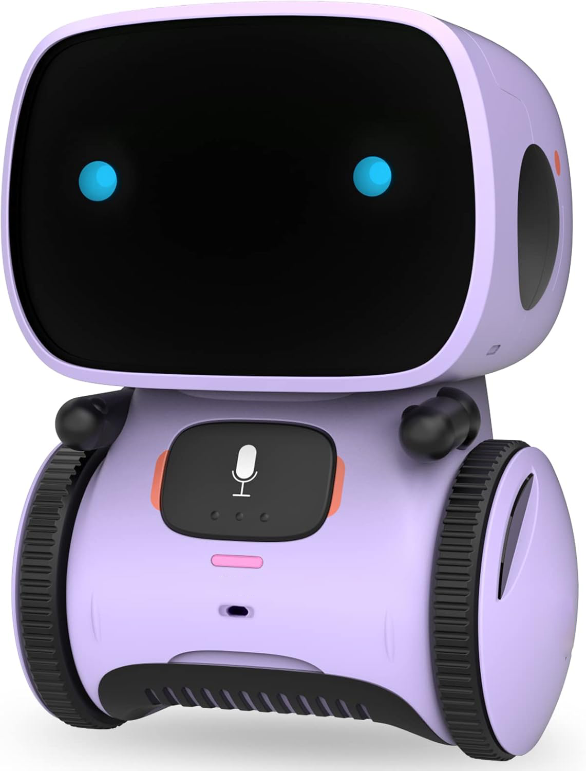  Interactive Talking Robot for Girls, Smart Toy with Touch Sensor & Voice Control, Record & Repeat Mode, Dancing, Singing, Educational Gift for 3 4 5 6 7 Year Old Kids (Purple)