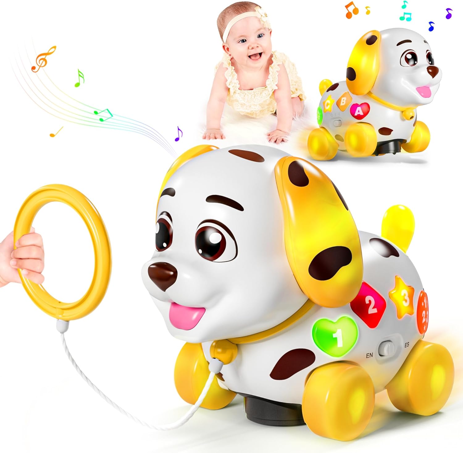 The Ceiling-Level Toy for 6-18 Month-Olds! Music, Lights & Bilingual—Keeps Baby Busy for 30 Minutes 😱
