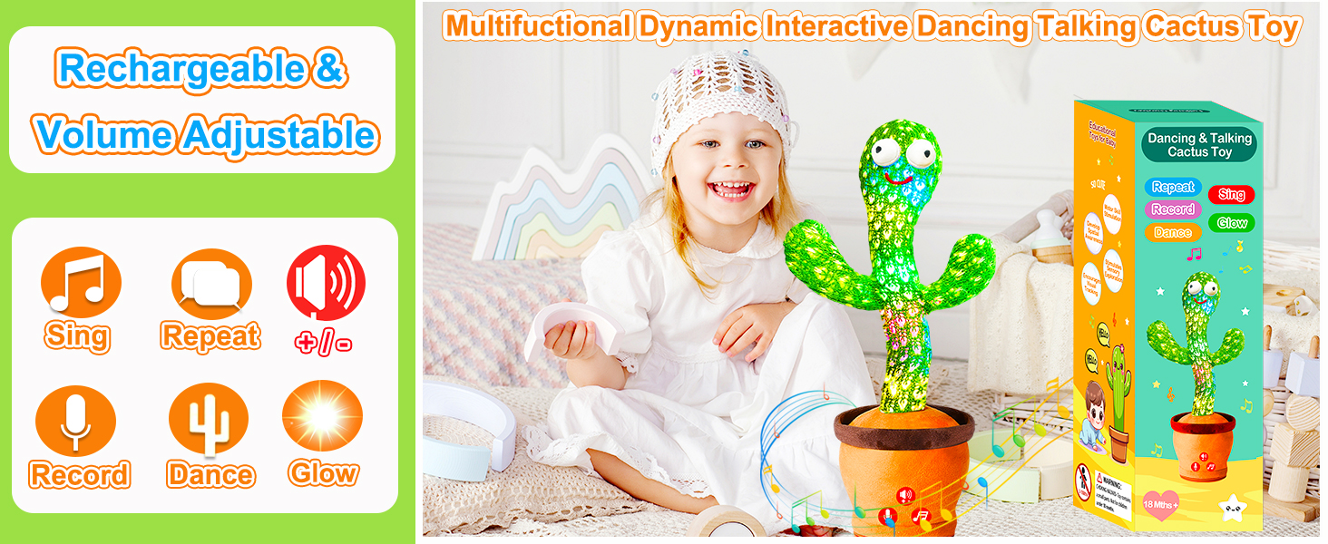 dancing talking catus toy