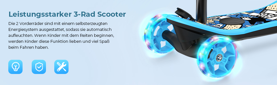 the new scooter is designed to be a light - up game