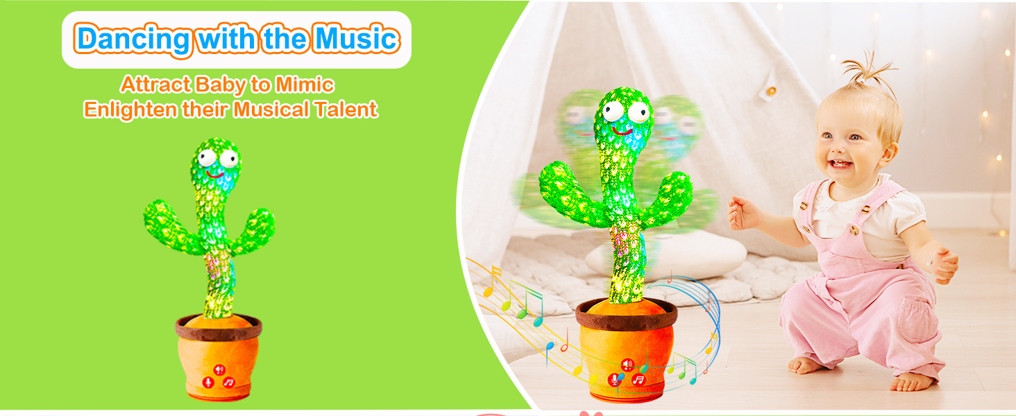 Dancing Talking Cactus Baby Toy