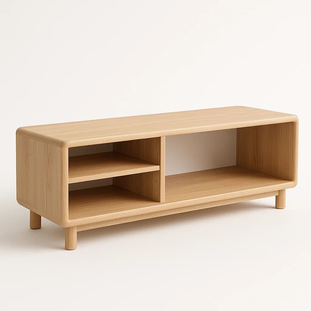 Mobile TV in legno di rovere 120x40x45 cm - BELLOINTERIOR